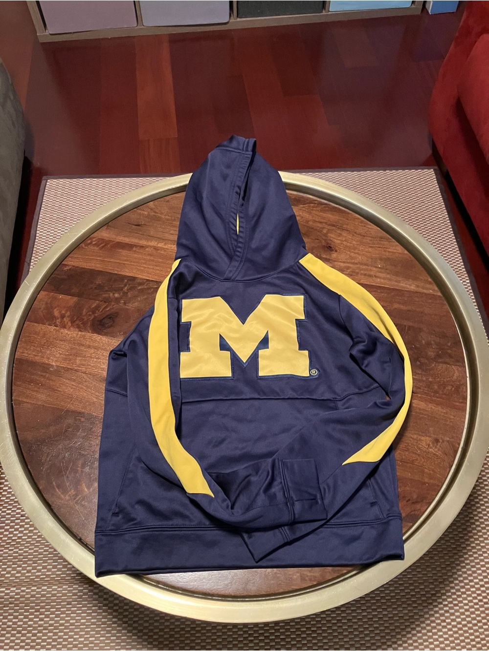 Michigan University Hoodie Sweatshirt Kids Youth Medium 10-12 Navy Blue